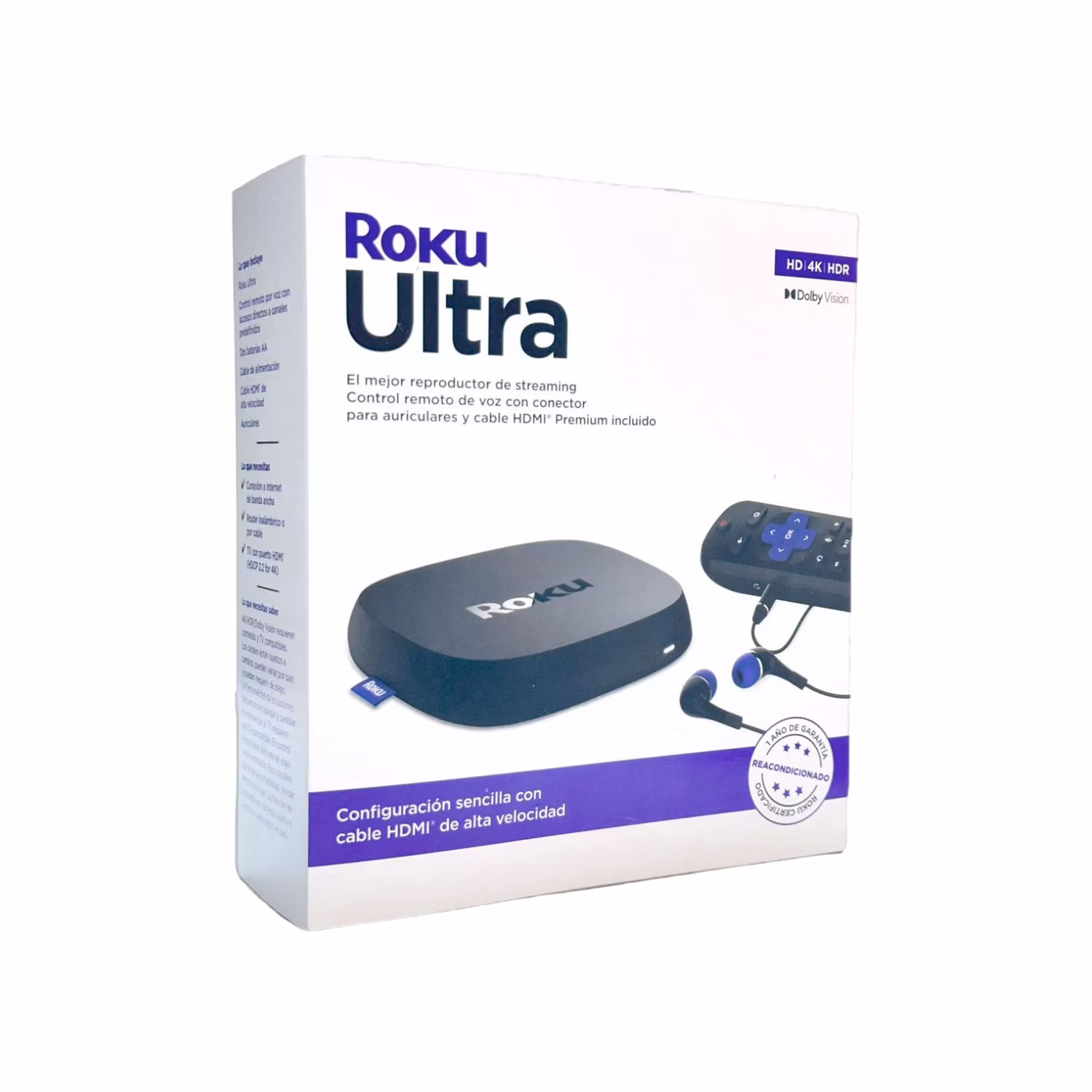 Roku Ultra 4K HDR Dolby Vision Ethernet